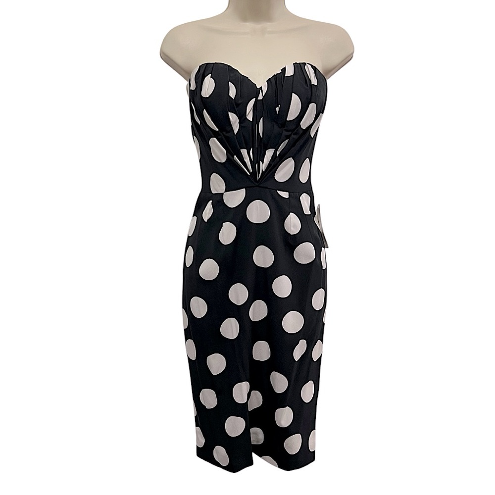 Dolce & Gabbana Black and White Strapless Dress